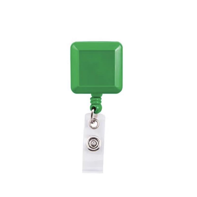 Green Plastic Square Reel Badge